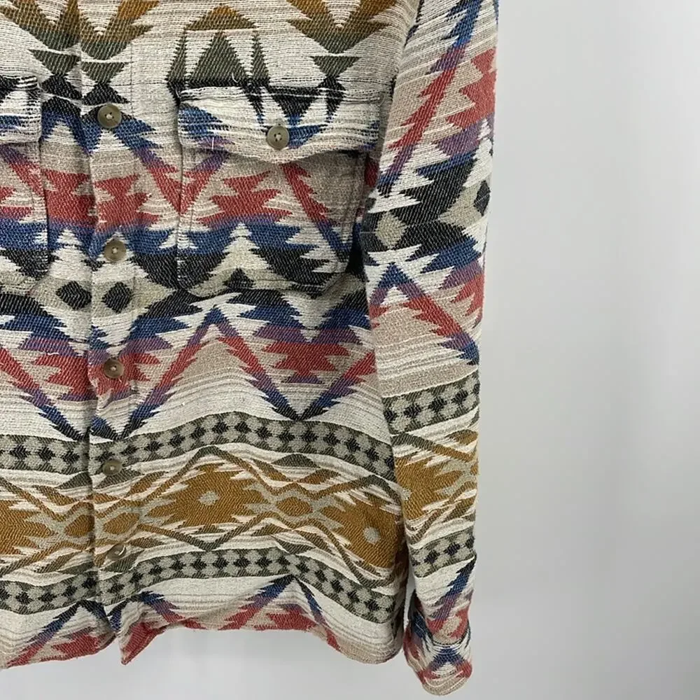 Urban Outfitters southwestern long sleeve button up heavy weight shirt shacket S